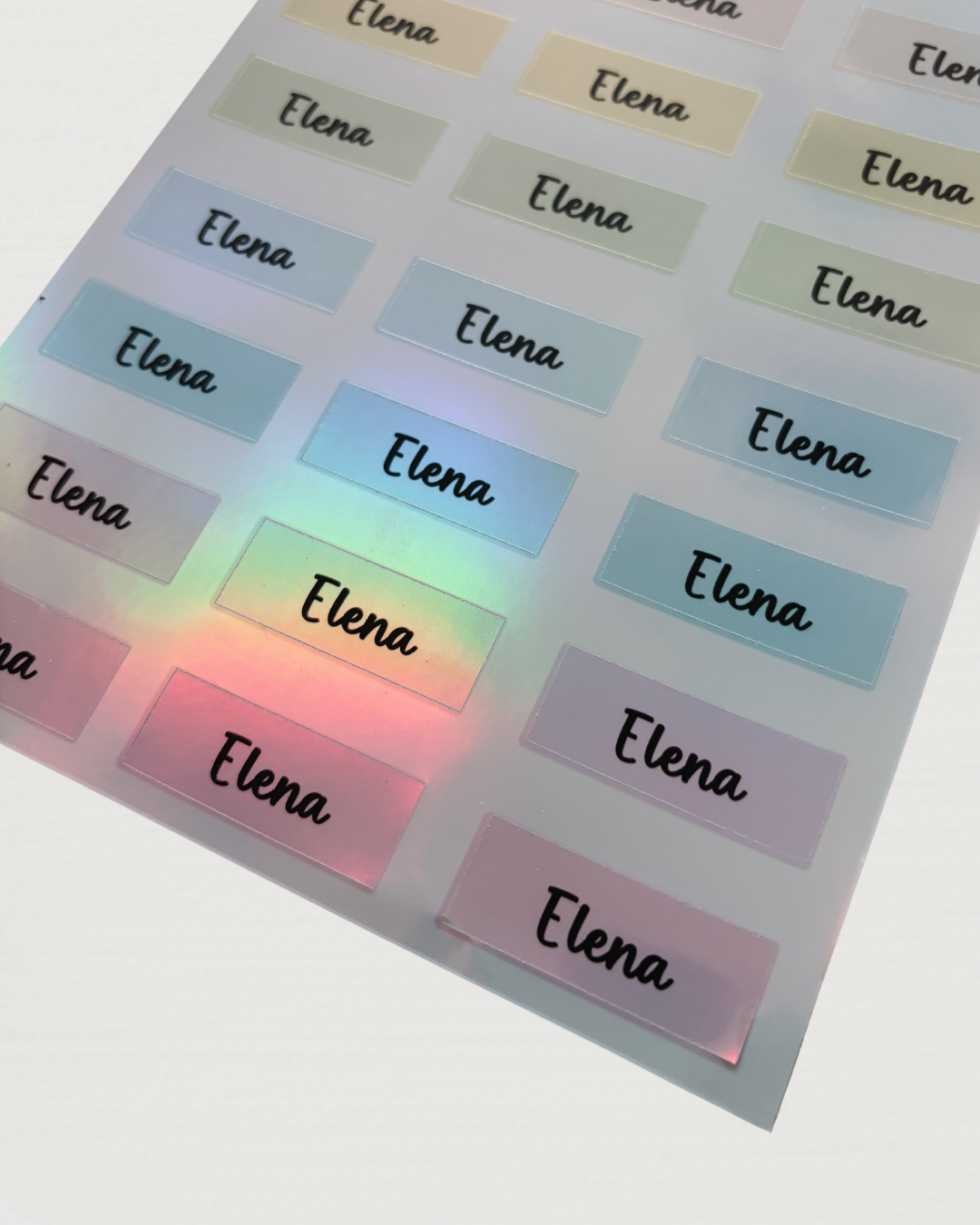 Naamlabels COLOR Holografisch - Glitter