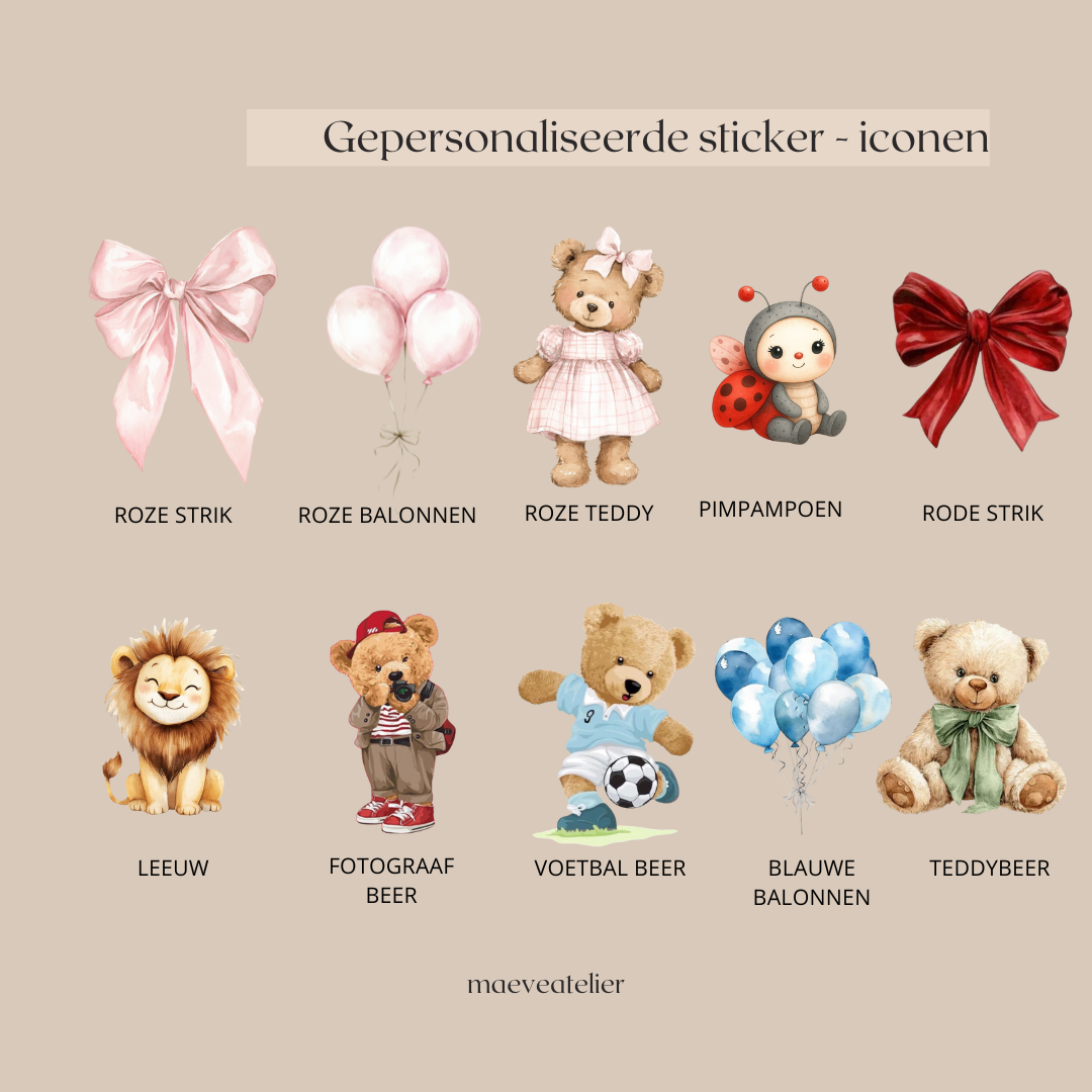 Ronde sticker | Gepersonaliseerd (15 st)