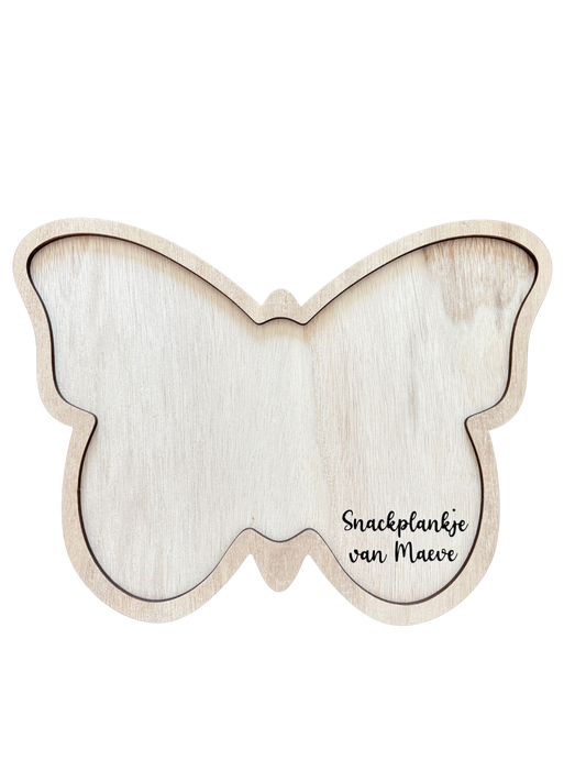 Gepersonaliseerde Snackplank Vlinder
