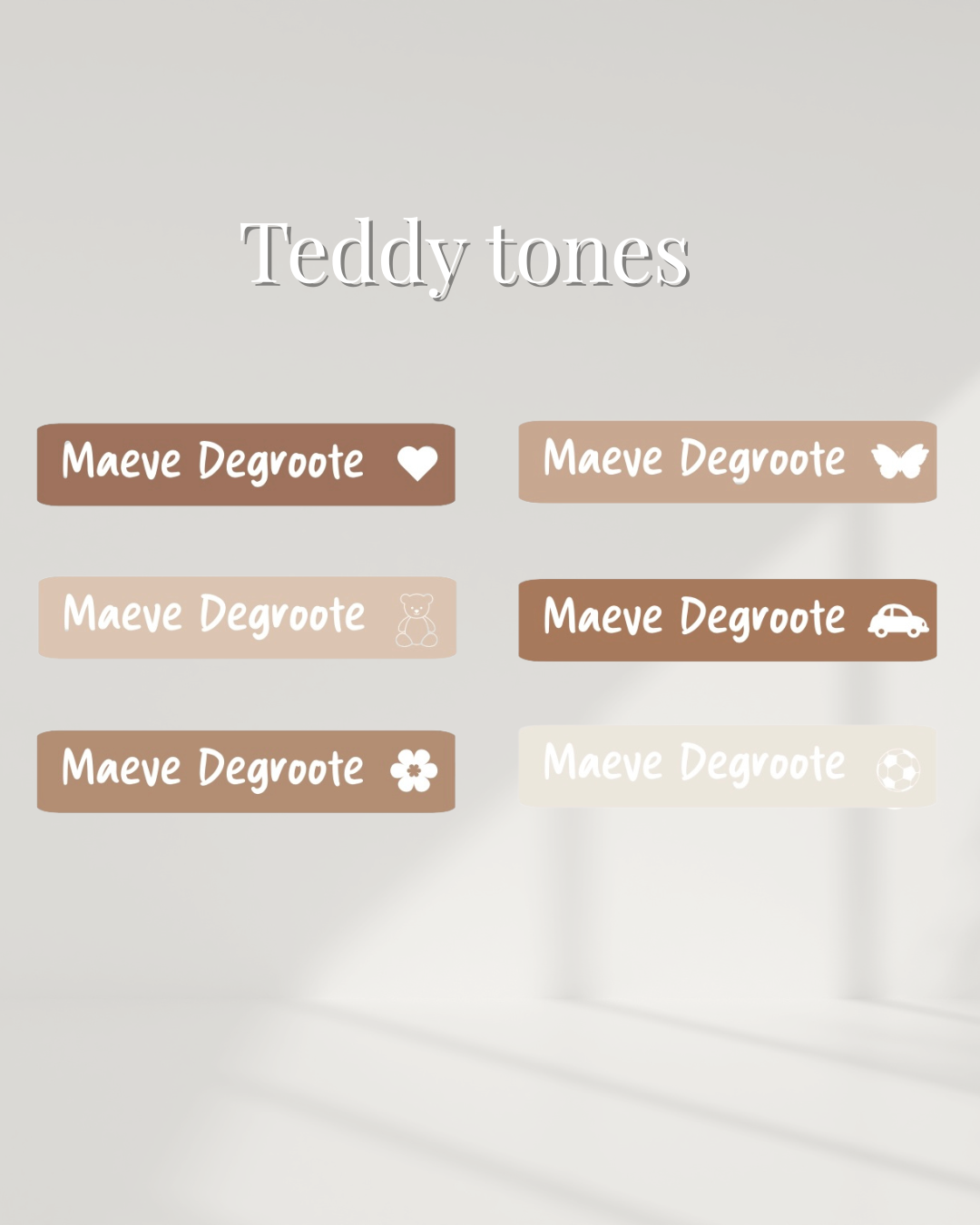Medium Naamlabels