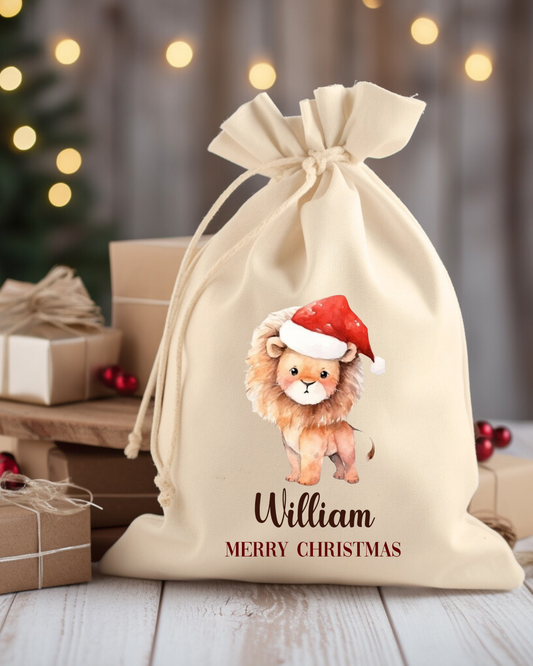 Kerstzak VZW Voor William Leeuw| Gepersonaliseerd