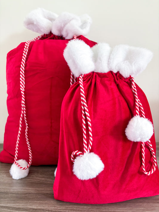 Fluwele Cadeauzak Rood