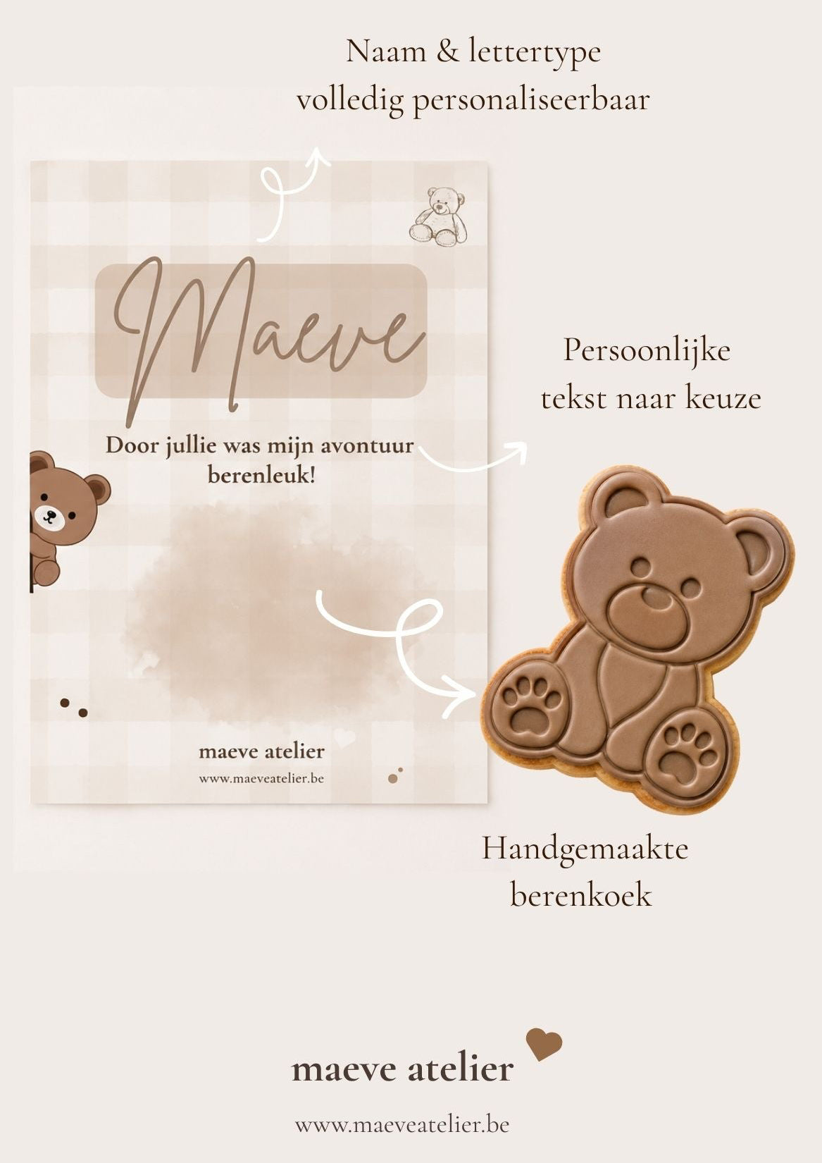 GEPERSONALISEERDE KOEK - BEER TEDDY
