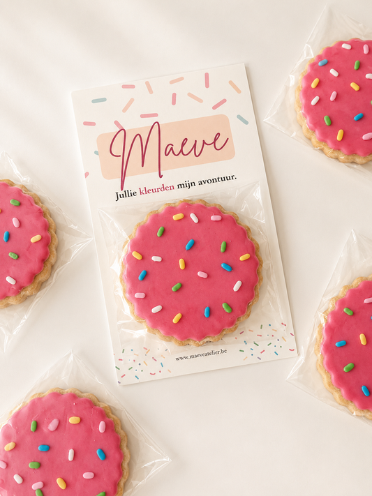 GEPERSONALISEERDE KOEK - ROZE KOEK