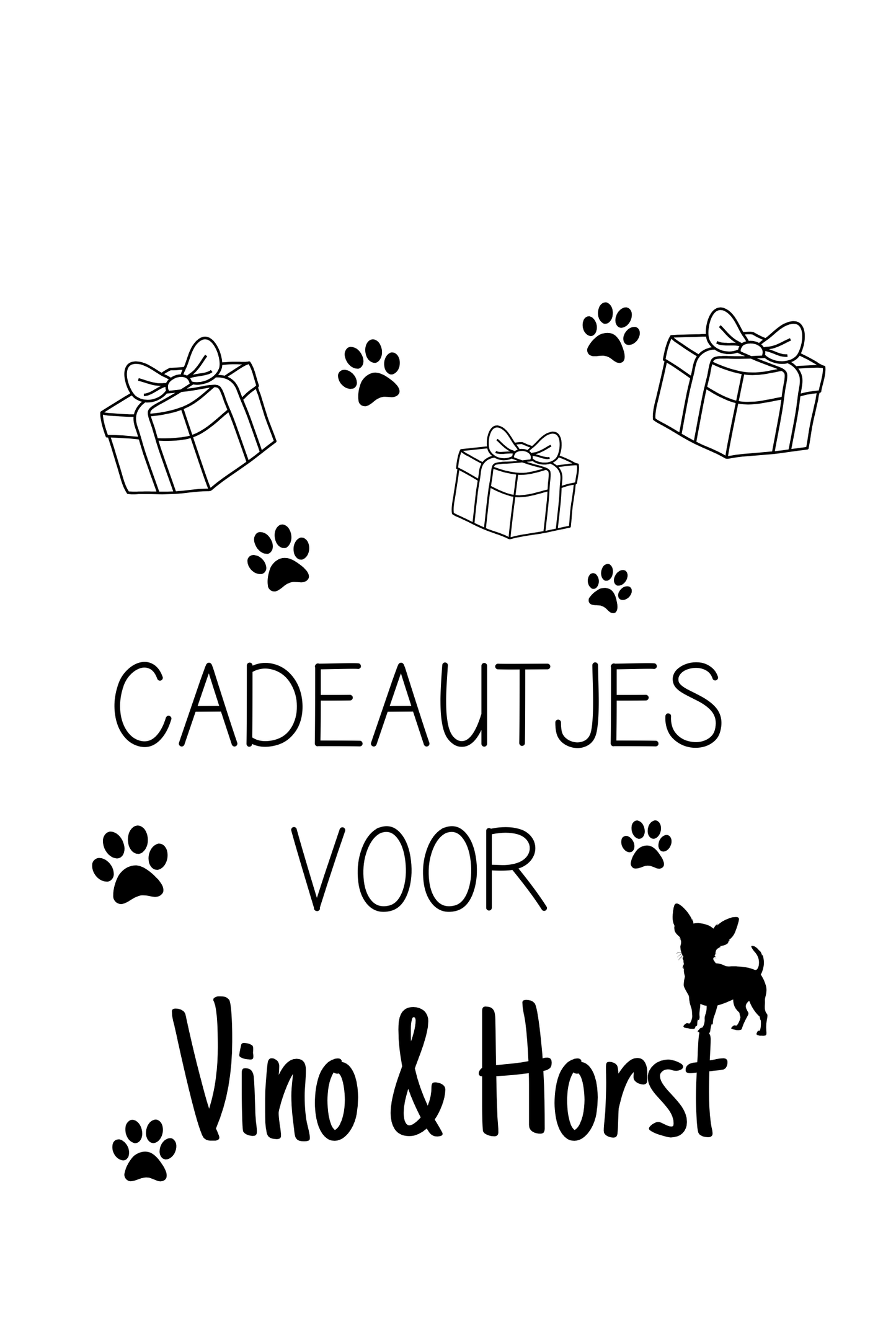 Cadeauzak Hond Gepersonaliseerd | Medium