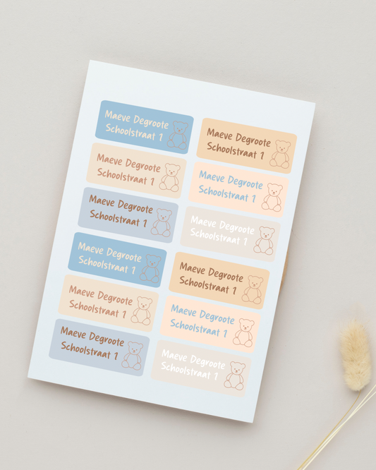 BACK TO SCHOOL SET Naamlabels