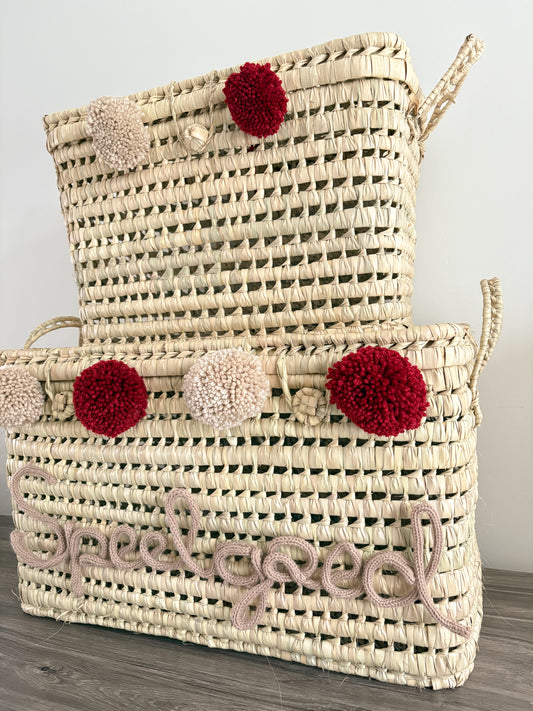 Set Palmbladmand 60CM & 40 CM POMPON