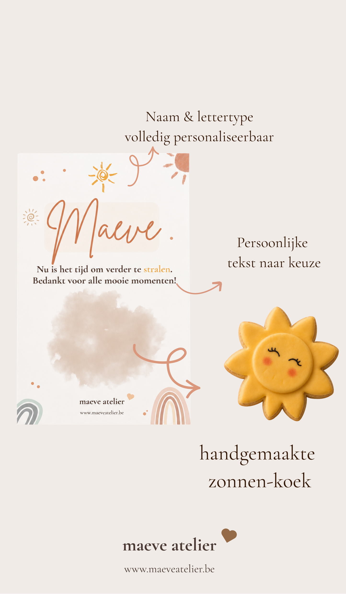 GEPERSONALISEERDE KOEK - ZONNETJE