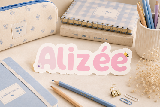 NAAMSTICKER - LA VIE EN ROSE