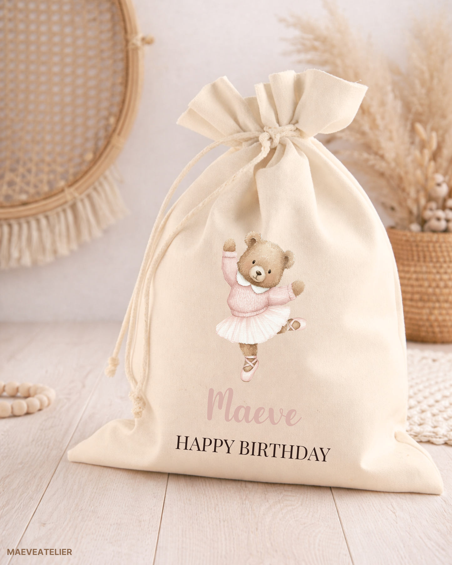 Cadeauzak Ballet Bear | Gepersonaliseerd