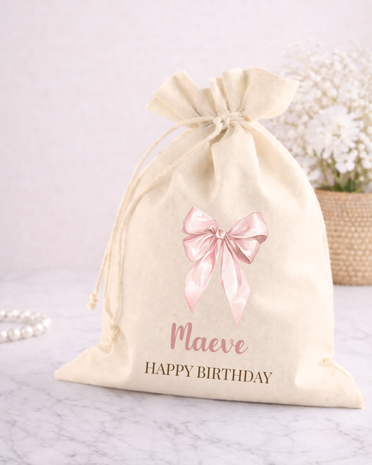 Cadeauzak Coquette Bow | Gepersonaliseerd