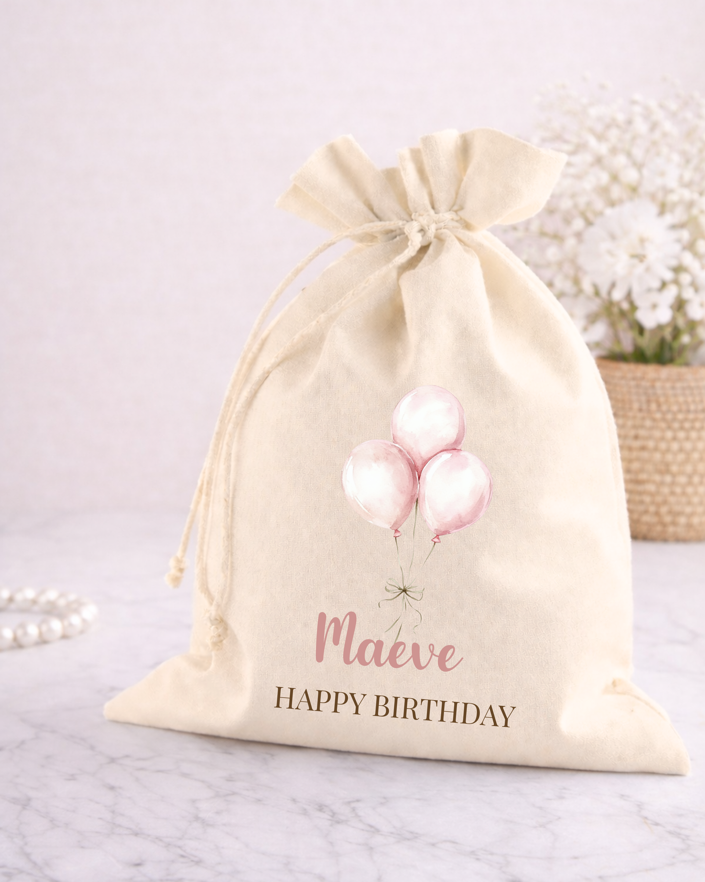 Cadeauzak Coquette Balloon | Gepersonaliseerd