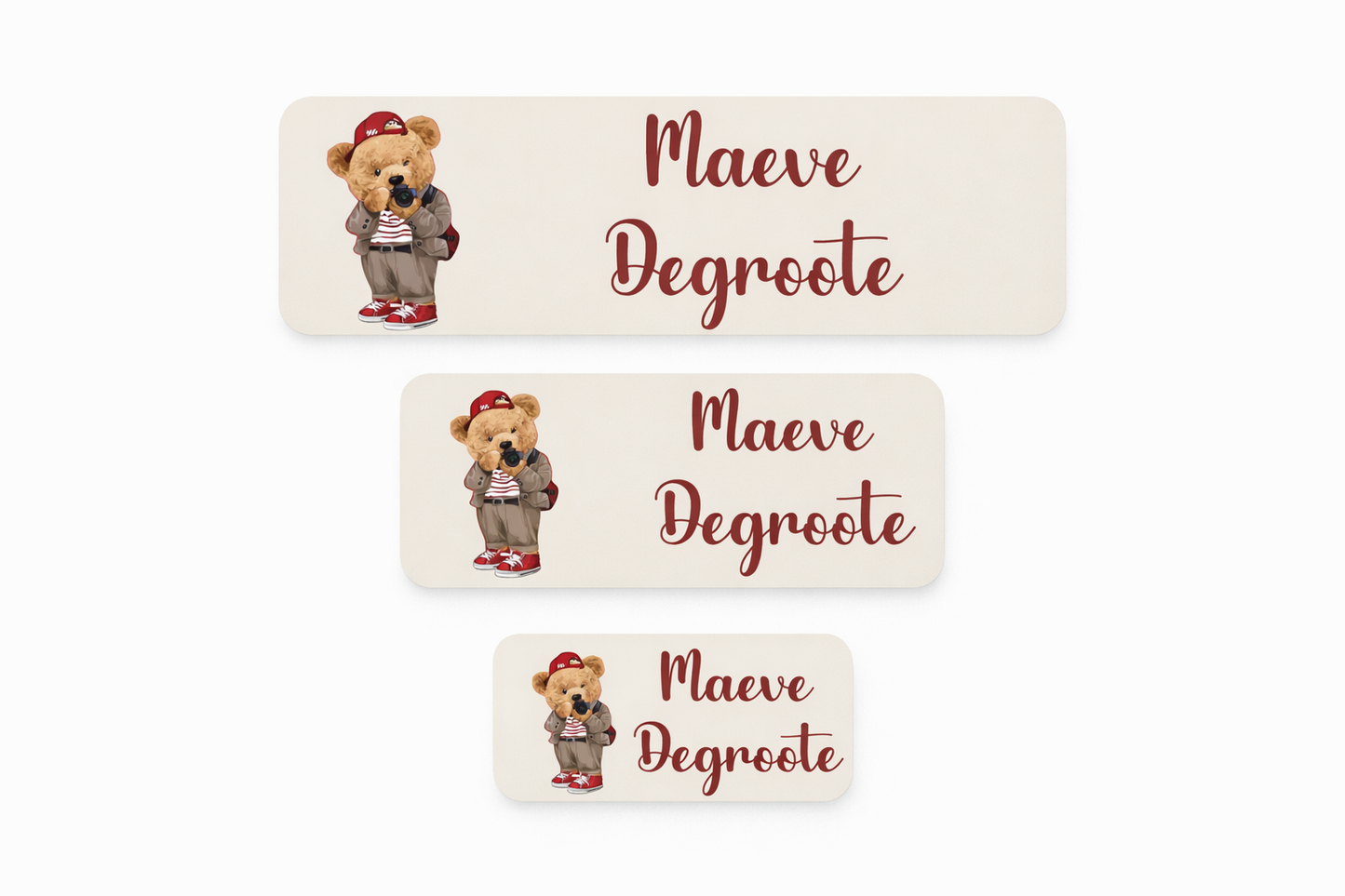 Naamsticker Teddy | Scout Bear