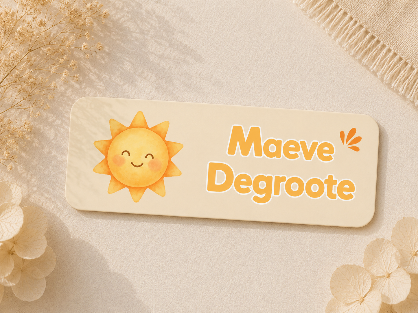 NAAMLABEL ZON